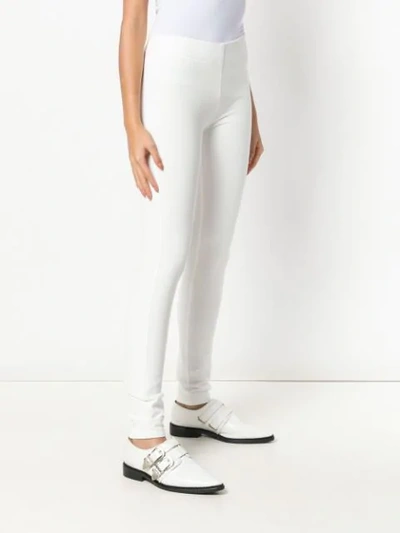 Shop Joseph Gabardine Leggings In 0021 Off White