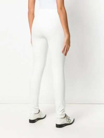 Shop Joseph Gabardine Leggings In 0021 Off White