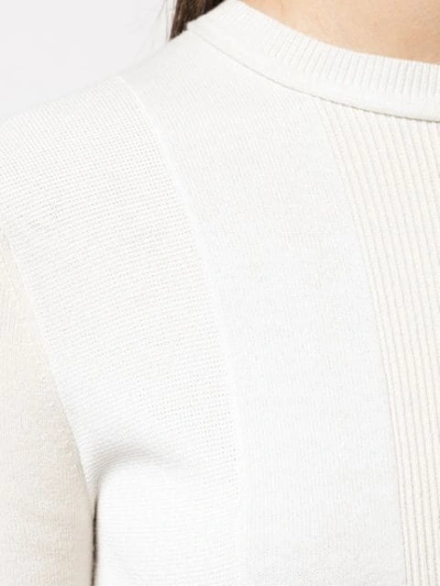 Shop Proenza Schouler Pieced Rib Knit Top In White