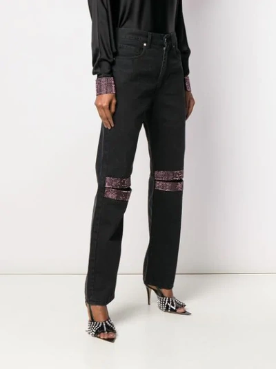 Shop Christopher Kane Embellished Boyfriend Jeans In Black