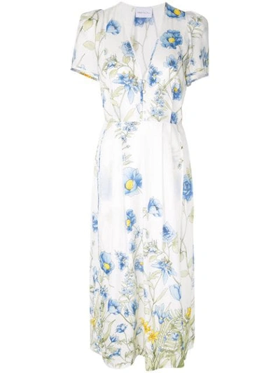 Shop Alice Mccall Flower Girl Midi Dress In White