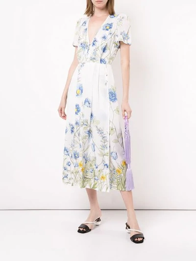 Shop Alice Mccall Flower Girl Midi Dress In White