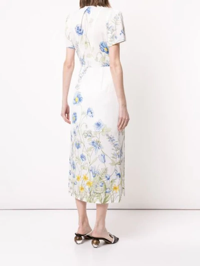 Shop Alice Mccall Flower Girl Midi Dress In White