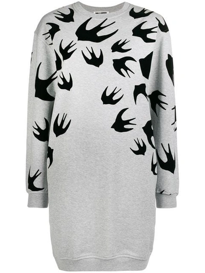 swallow print dress