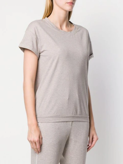 Shop Peserico Short-sleeved Top - Grey