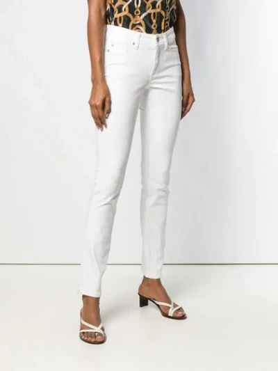 Shop Cambio Skinny-fit Jeans In White
