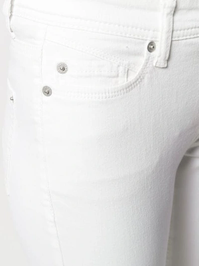 Shop Cambio Skinny-fit Jeans In White