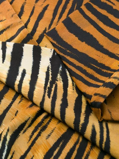 Shop Alexandre Vauthier Tiger Print Leggings In Brown