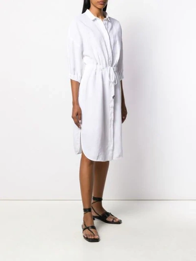 Shop Peserico Mittellanges Hemdkleid - Weiss In White