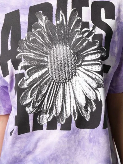 Shop Aries X I-d Tie-dye Print T-shirt In Purple