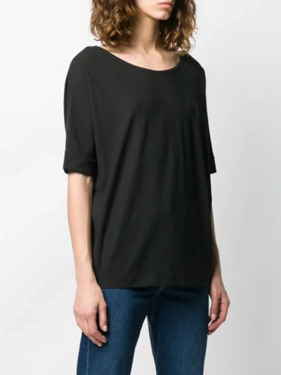 Shop Zanone Loose-fit T-shirt In Black