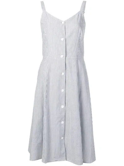 Shop Calvin Klein Jeans Est.1978 Calvin Klein Jeans Pinstripe Dress - Grey