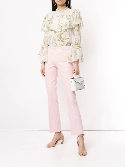 Shop Giambattista Valli Bootcut Trousers In Pink