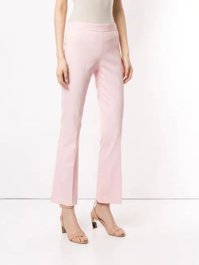 Shop Giambattista Valli Bootcut Trousers In Pink