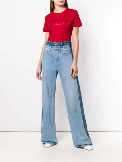 Shop Calvin Klein Jeans Est.1978 Logo T In Red