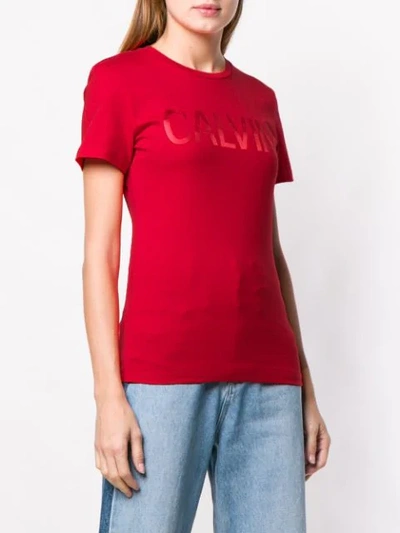 Shop Calvin Klein Jeans Est.1978 Logo T In Red