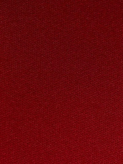 Shop Prada Logo Waistband Track Pants In Red