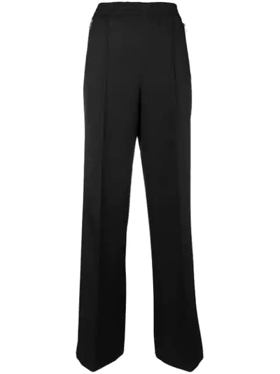 Shop Prada Wide-leg Track Pants - Black