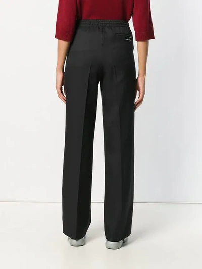 Shop Prada Wide-leg Track Pants - Black