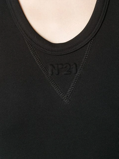 Shop N°21 Logo Vest Top In Black