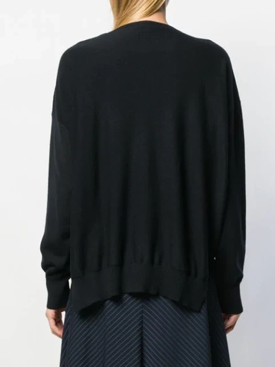Shop Sonia Rykiel Knitted Top In Black