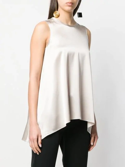 Shop Brunello Cucinelli Relaxed Tank Top In Neutrals