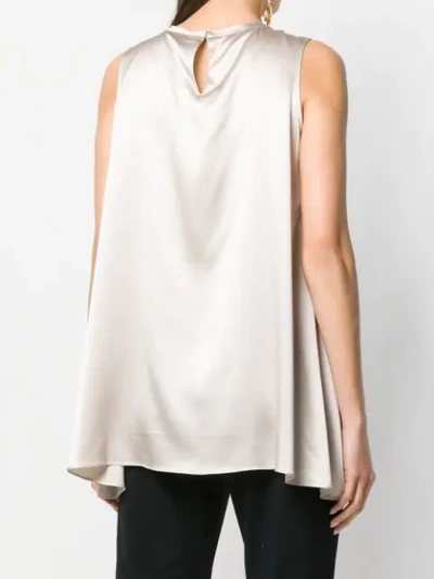 Shop Brunello Cucinelli Relaxed Tank Top In Neutrals