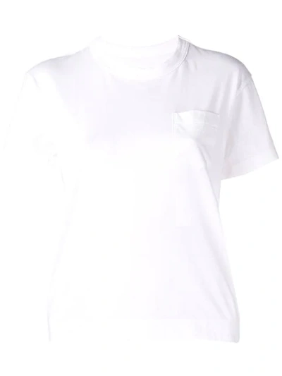 Shop Sacai Chest Pocket T In White