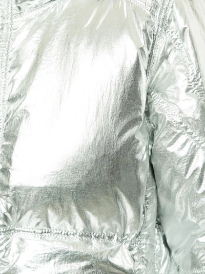 Shop Kru Reversible Down Jacket - Silver