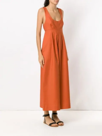 Shop Adriana Degreas Long Jumpsuit In Orange