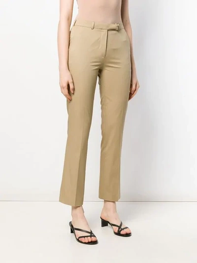 Shop Etro Slim-fit Trousers In Neutrals