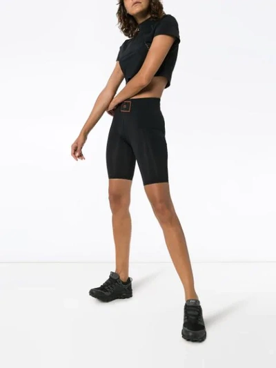 Shop Charli Cohen Contender Cycling Shorts In Black