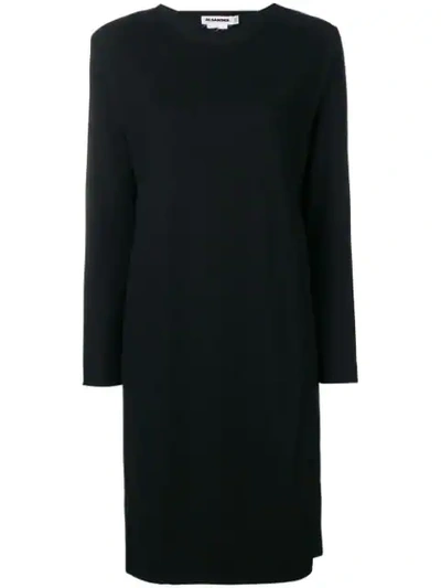 Pre-owned Jil Sander Vintage Mid-length Shift Dress - 黑色 In Black