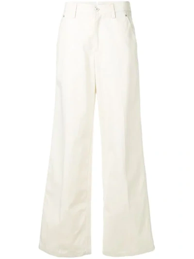 Shop Walk Of Shame Wide Leg Trousers In White