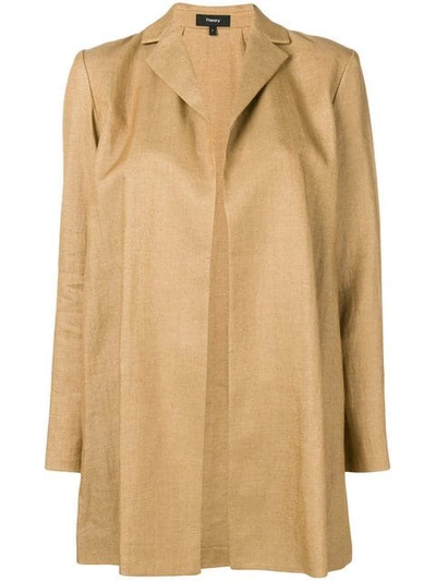 Shop Theory Oversized Fit Jacket In Neutrals