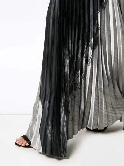POIRET 高腰超长百褶半身裙 - 灰色