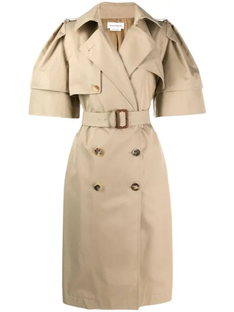 short sleeve long coat