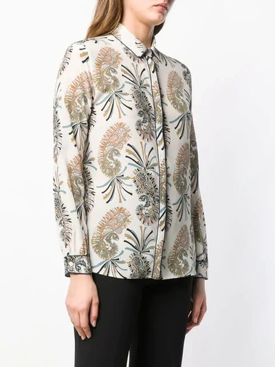 Shop Etro Hemd Mit Paisleymuster In Neutrals