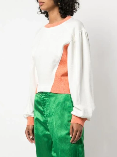 Shop Vivienne Westwood Sweatshirt Mit Kontrasteinsätzen - Weiss In White