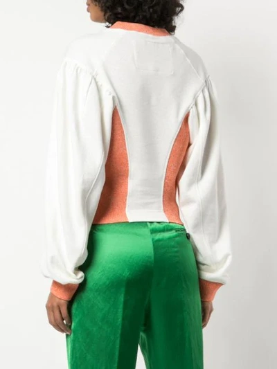Shop Vivienne Westwood Sweatshirt Mit Kontrasteinsätzen - Weiss In White