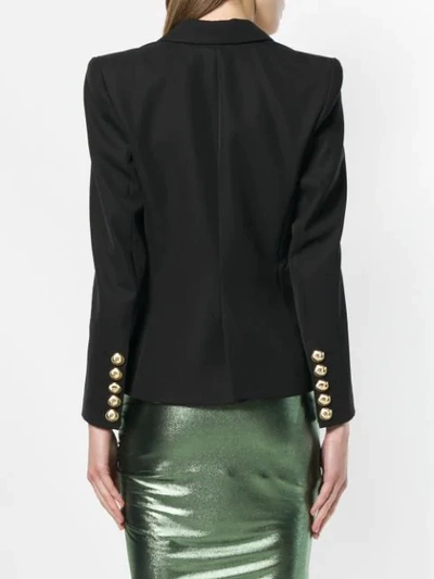 Shop Alexandre Vauthier Double Breasted Blazer In Black