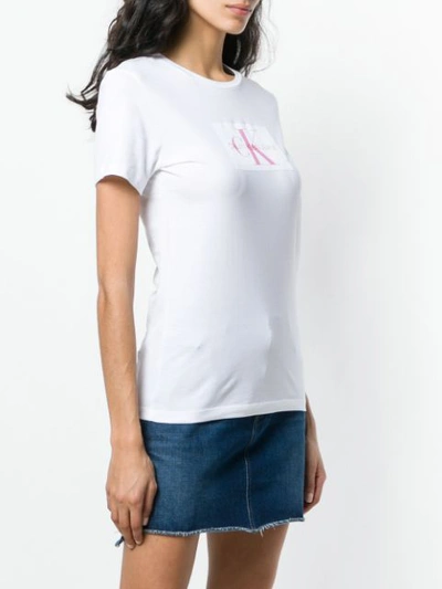 Shop Calvin Klein Jeans Est.1978 Logo Print T In White