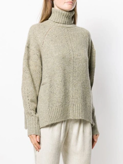 Shop Isabel Marant Harriet Sweater In Greyish Green