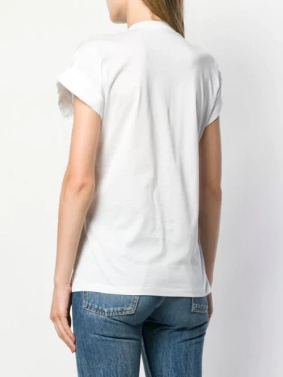 Shop Versace Vintage Logo Safety Pin T-shirt In White