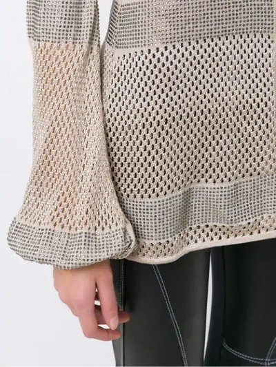 Shop Andrea Bogosian Knitted Cardigan In Gold