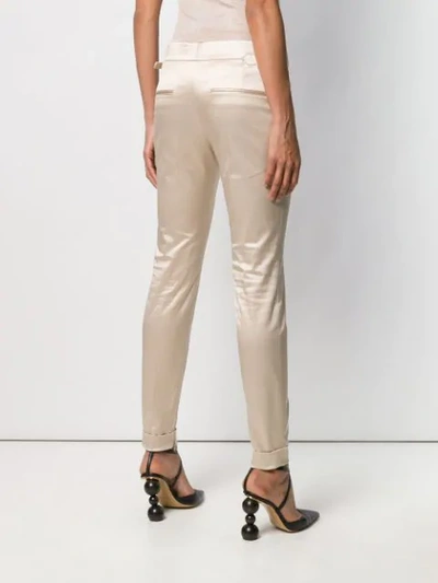 Shop Tom Ford Mid-rise Skinny Trousers In Neutrals