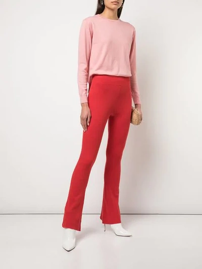 Shop Alexandra Golovanoff Crew Neck Jumper In Pink