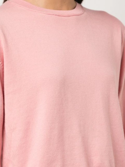 Shop Alexandra Golovanoff Crew Neck Jumper In Pink