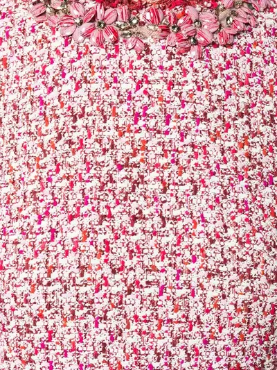Shop Giambattista Valli Bouclé Shift Dress In Pink