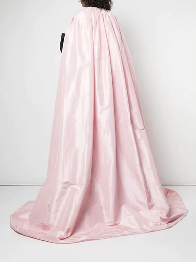 Shop Adam Lippes Drapierter Mantel Mit Schleife - Rosa In Pink